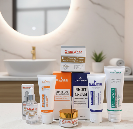 Hot🔥Gluta White 5-in-1 Complete Brightening Skincare Kit