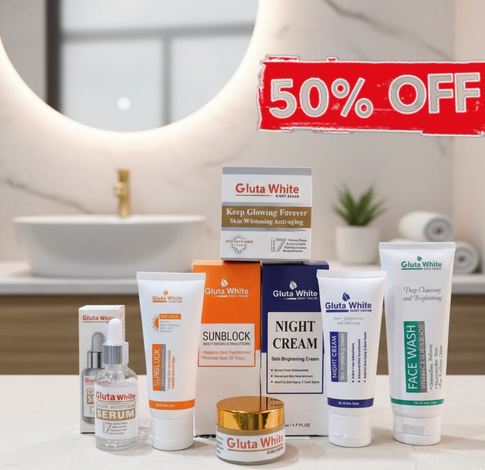 Hot🔥Gluta White 5-in-1 Complete Brightening Skincare Kit