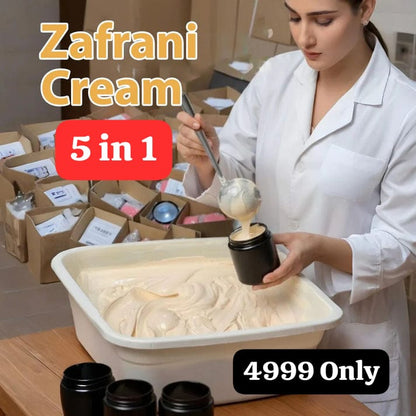 🔥 HOT SALE – Zafrani Whitening Cream 5-in-1 Pack | 250g | 70% OFF 🔥