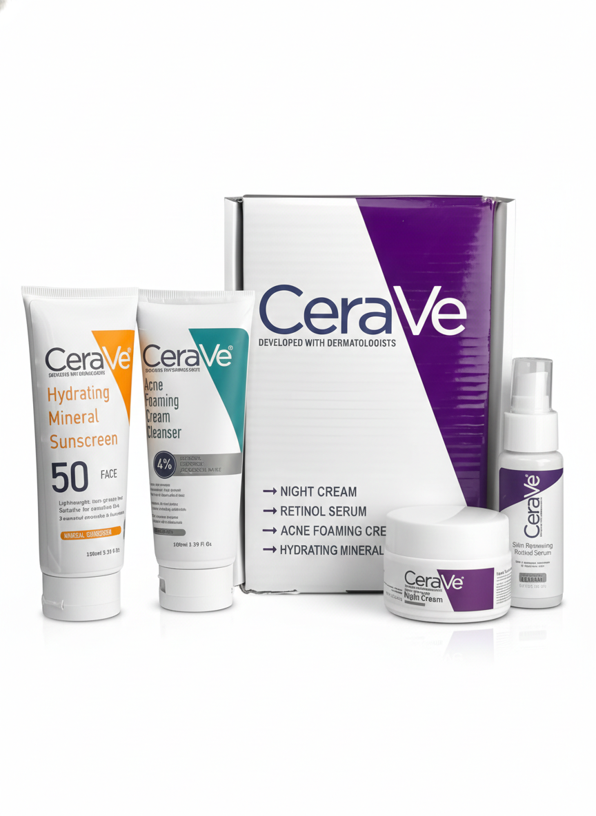 🔥 HOT OFFER – CeraVe Complete Skincare Kit | 50% OFF 🔥